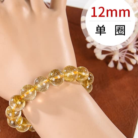 天然石ブレスレット ゴールドルチル