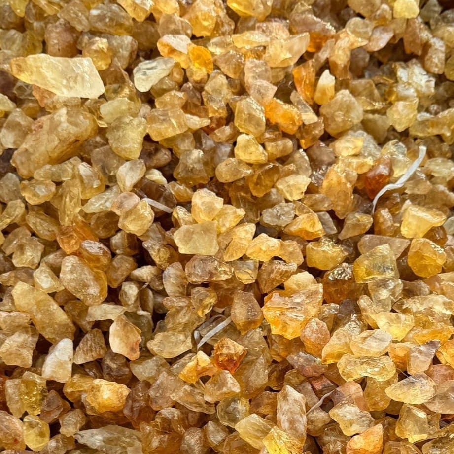 天然石ブレスレット シトリン原石（500ｇ） 黄水晶原石セット