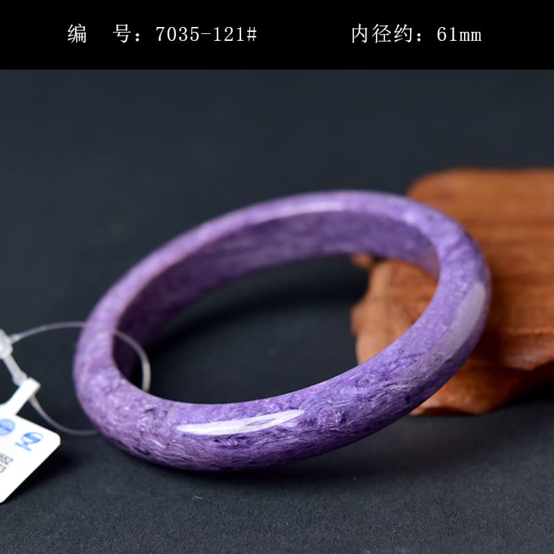 天然石ブレスレット チャロアイトバングル