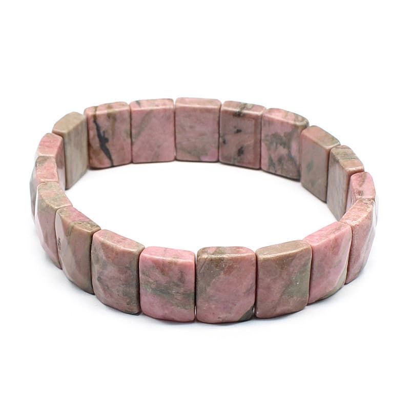 天然石ブレスレット スクエアデザイン ストレッチブレス