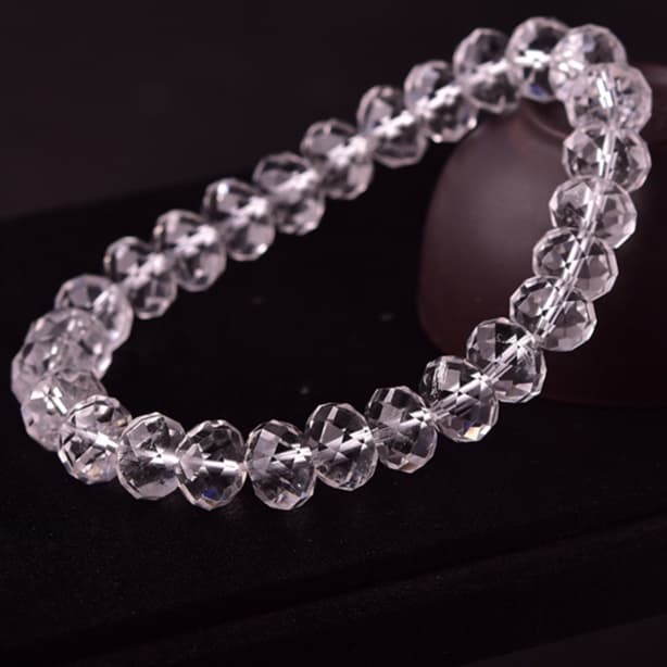 天然石ブレスレット クリスタルカット 水晶