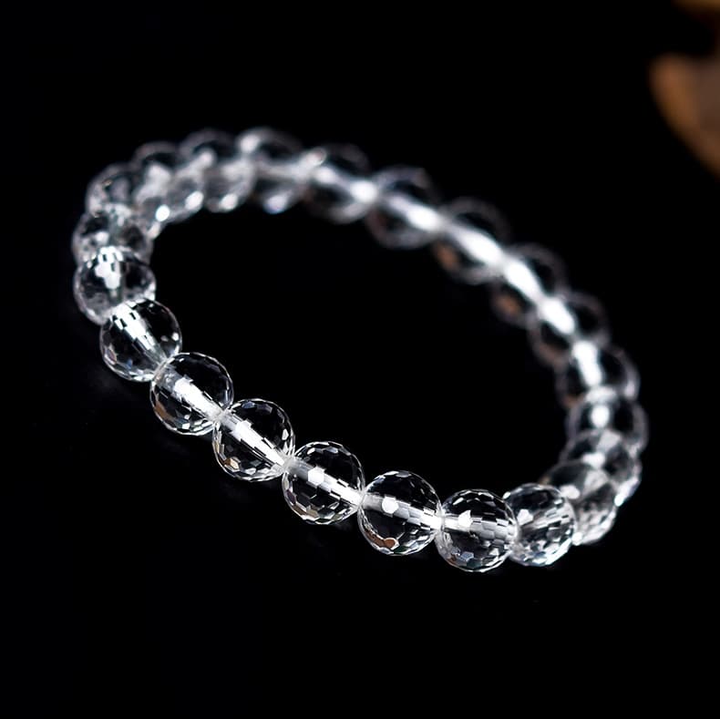 天然石ブレスレット クリスタルカット 水晶