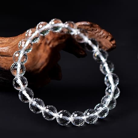 天然石ブレスレット クリスタルカット 水晶