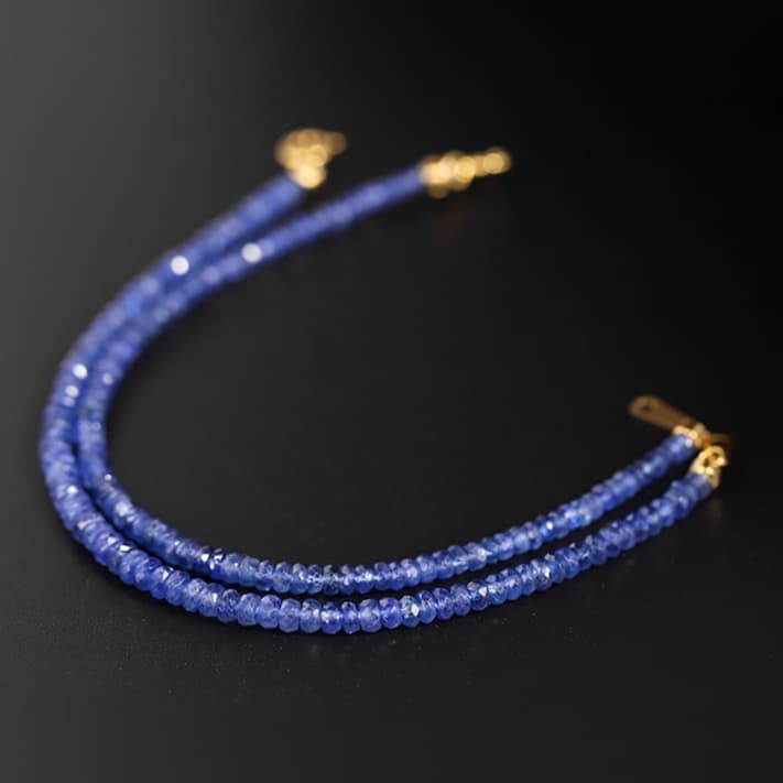 天然石ブレスレット サファイア2.5~3mm/3~3.5mm