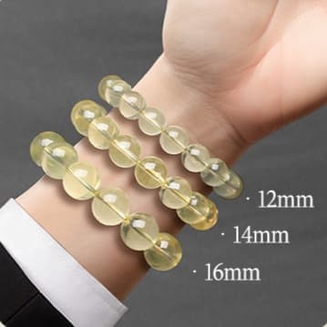 天然石ブレスレット レモンクォーツ 檸檬水晶