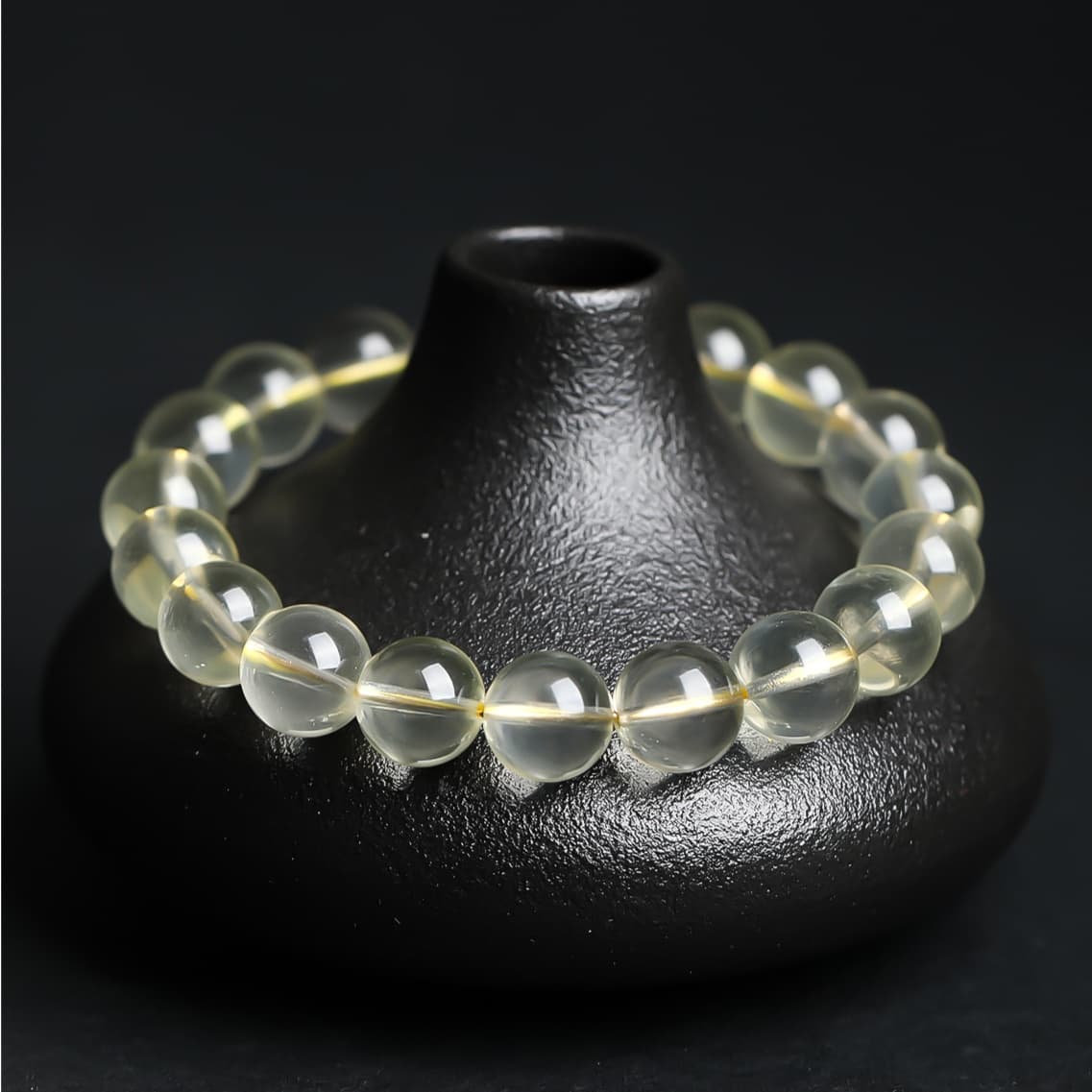 天然石ブレスレット レモンクォーツ 檸檬水晶