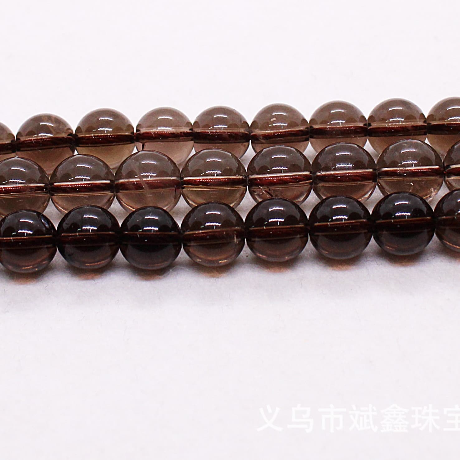 天然石ブレスレット スモーキークォーツ連材 煙水晶