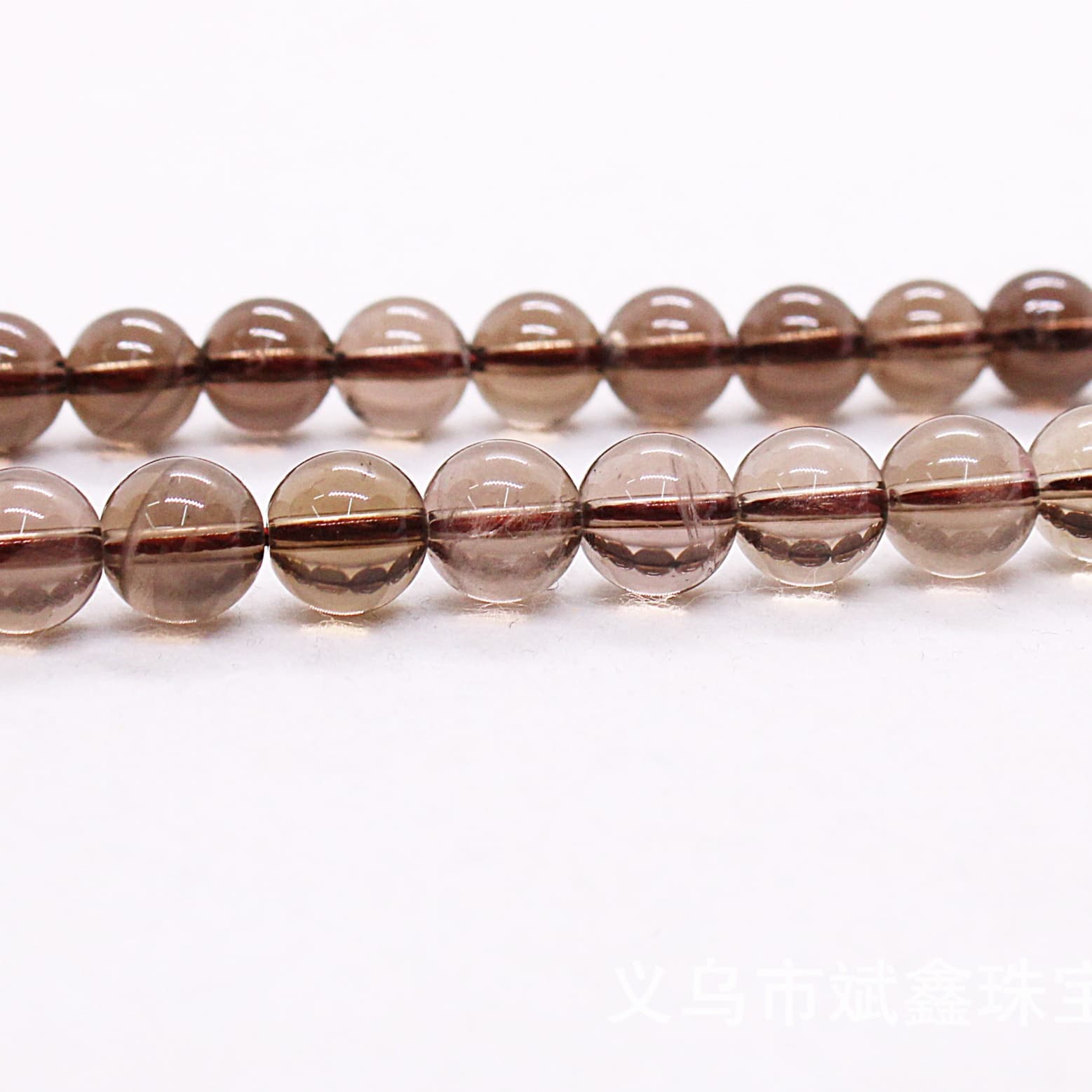 天然石ブレスレット スモーキークォーツ連材 煙水晶