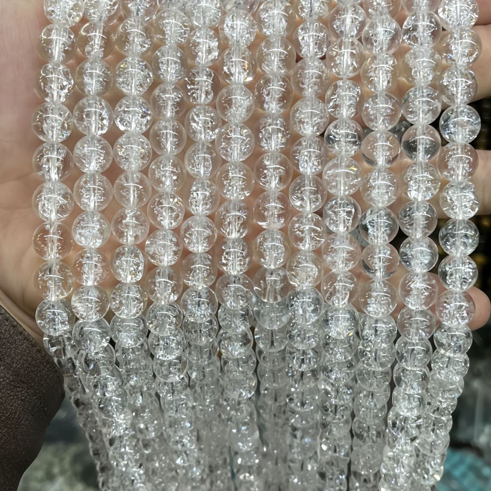天然石ブレスレット ヒマラヤクラック水晶