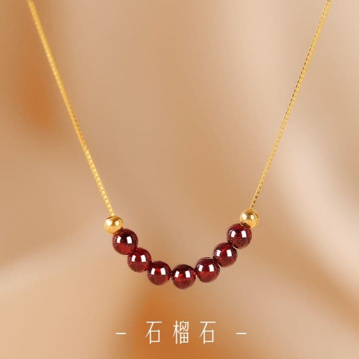 天然石 透明結晶 ネックレス