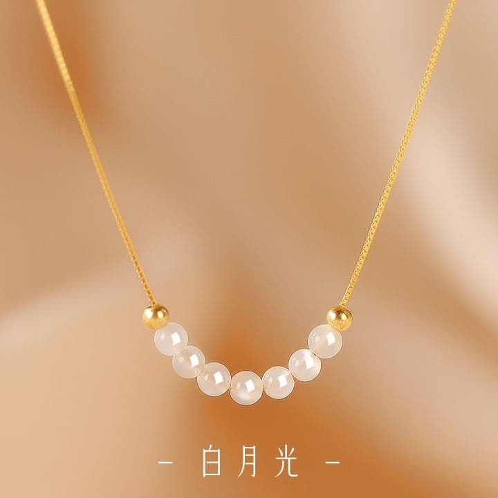 天然石 透明結晶 ネックレス