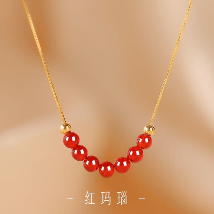 天然石 透明結晶 ネックレス