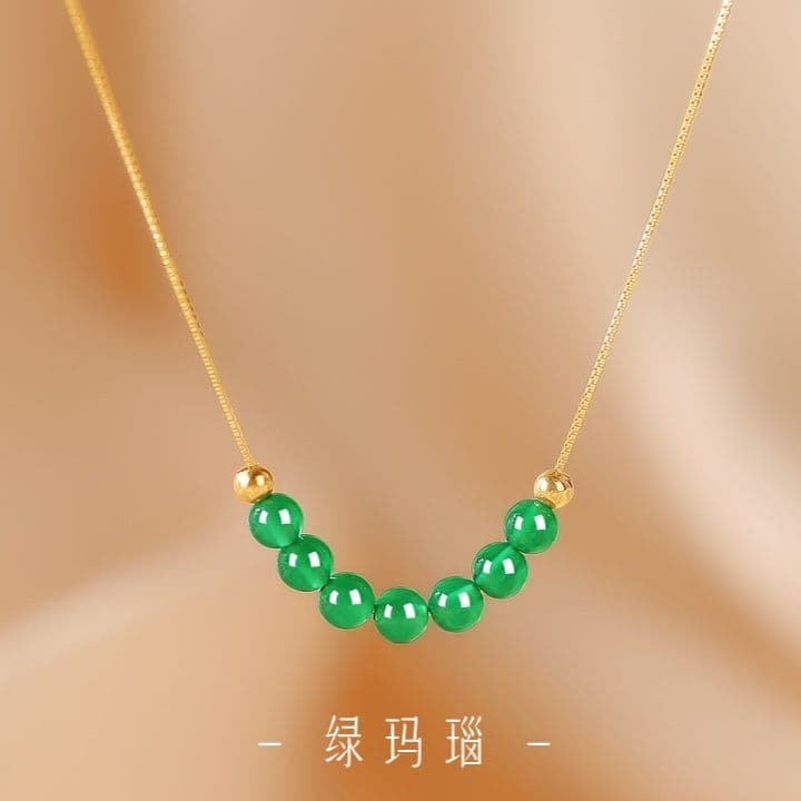 天然石 透明結晶 ネックレス
