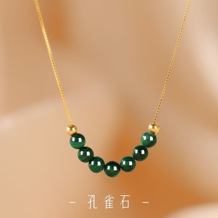 天然石 透明結晶 ネックレス