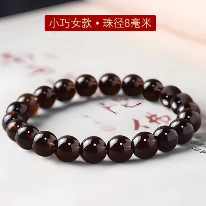天然石ブレスレット モリオン 黒水晶
