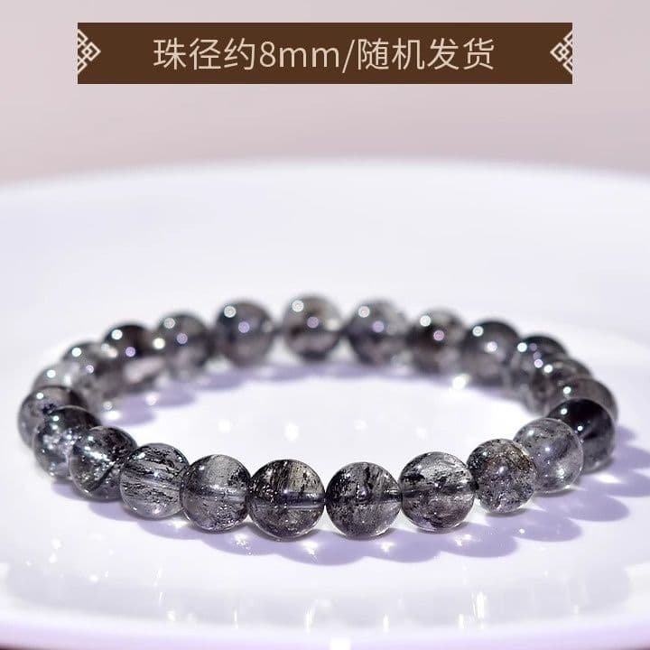 天然石ブレスレット ブラックエレスチャルクォーツ