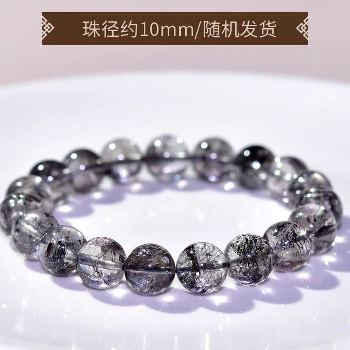 天然石ブレスレット ブラックエレスチャルクォーツ
