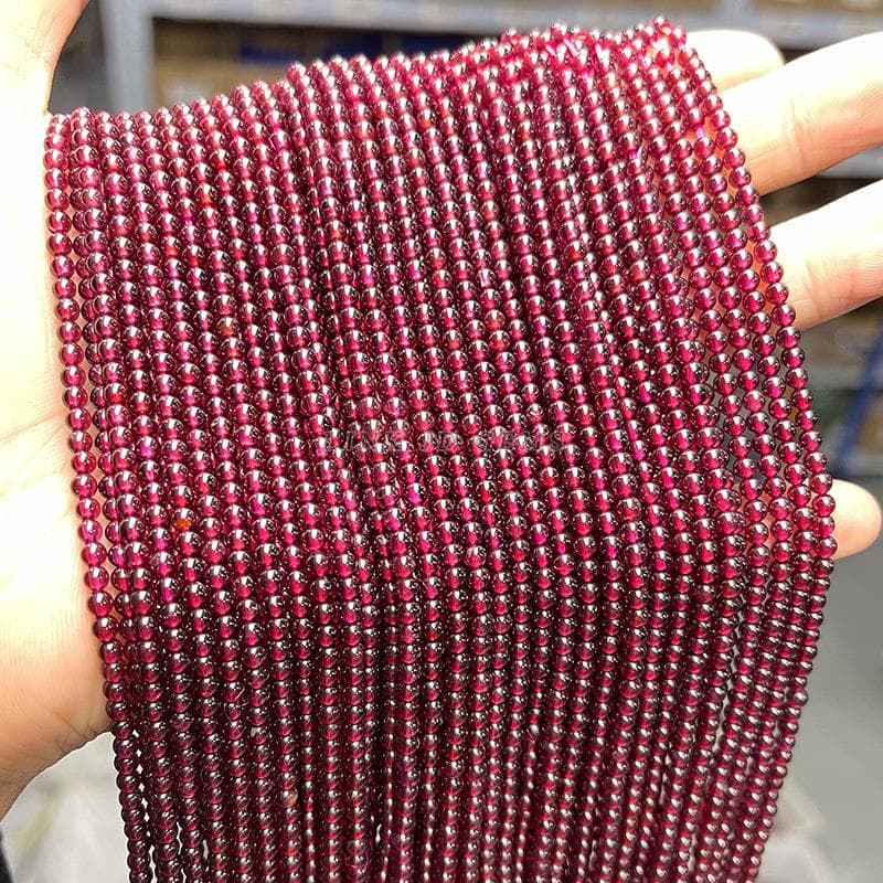 天然石ブレスレット ガーネット連材 DIY