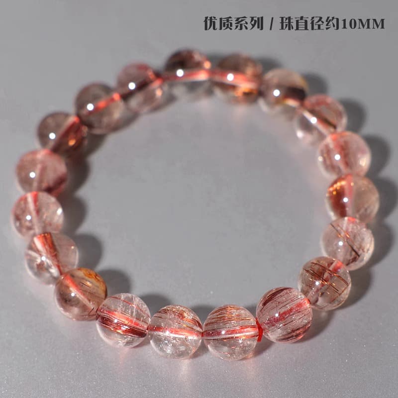 天然石ブレスレット レッドルチルクォーツ