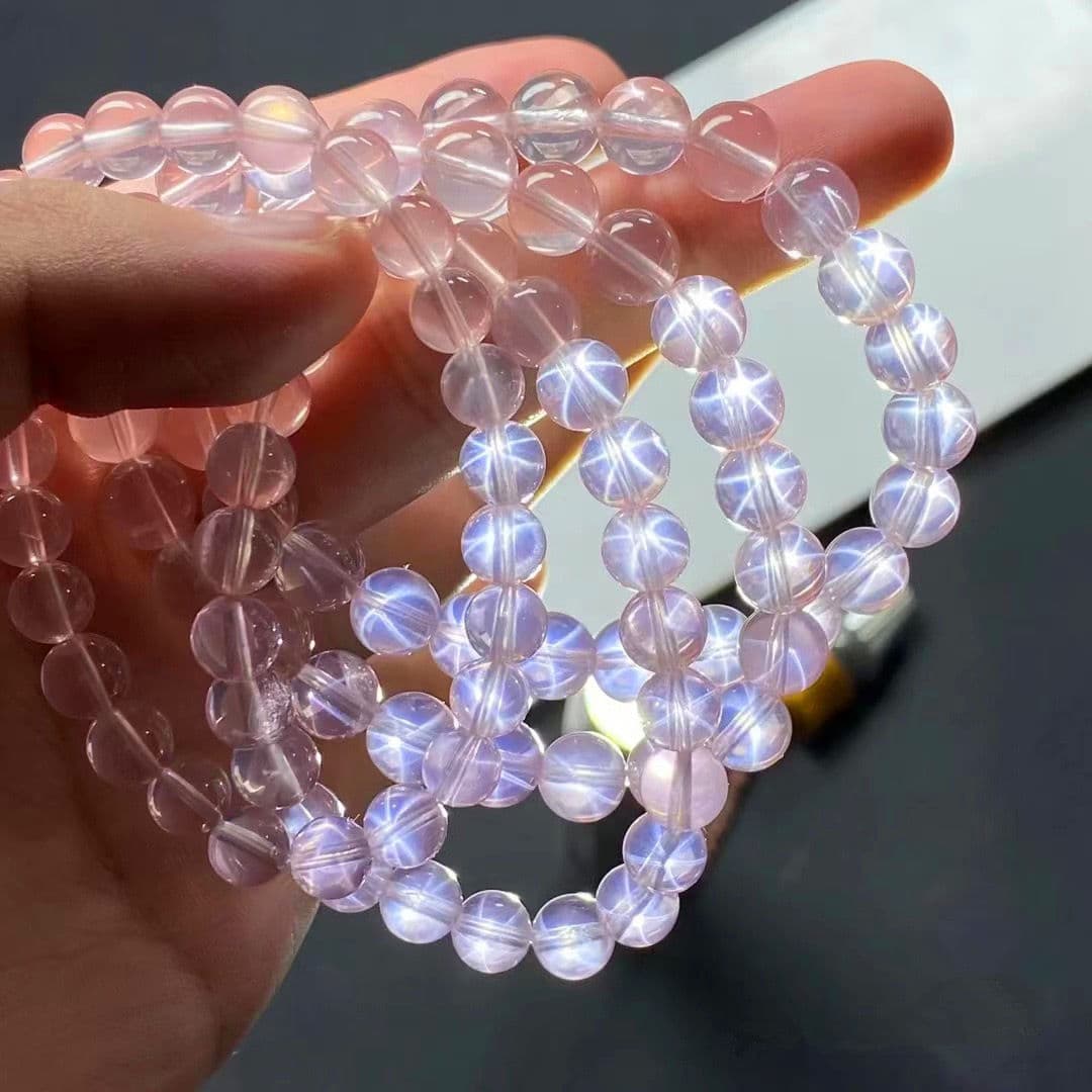 天然石ブレスレット ローズクォーツ 紅水晶