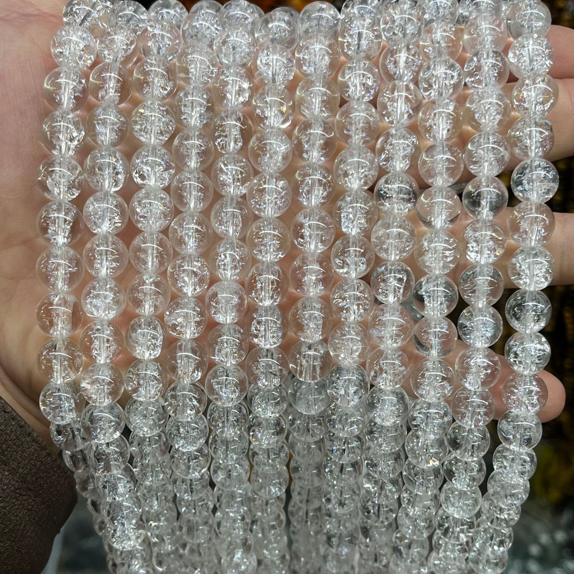 天然石ブレスレット ヒマラヤクラック水晶