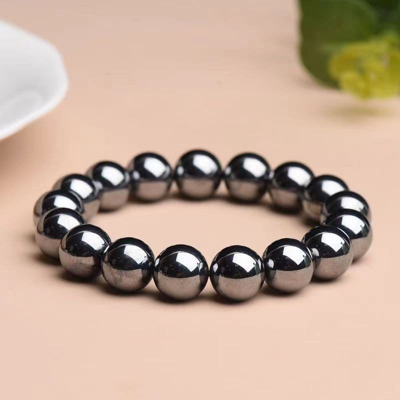天然石ブレスレット テラヘルツ 光沢磁気石