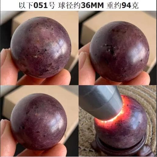 天然石ブレスレット ルビー スフィア 丸玉